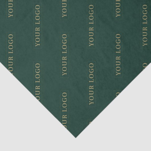 Einfaches Logo für grüne Unternehmen Seidenpapier (Detail)