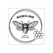 Einfaches Logo für Honey Bee Gummistempel (Prägung)