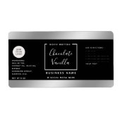 Einfaches Logo für Lux-Typografie in schwarzem Sil (Vorne)