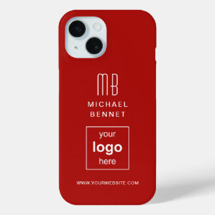 Einfaches Logo für Red Custom Business Case-Mate iPhone Hülle