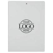 Einfaches Logo für Unternehmen mit benutzerdefinie Klemmbrett (Rückseite)