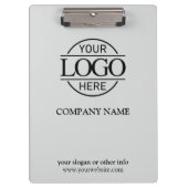 Einfaches Logo für Unternehmen mit benutzerdefinie Klemmbrett (Vorderseite)