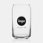 Einfaches Logo für Werbeaktionen mit Text Dosenglas (Vorderseite)