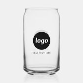 Einfaches Logo für Werbeaktionen mit Text Dosenglas (Rückseite)