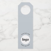 Einfaches Logo für Werbeaktionen mit Text Flaschenanhänger (Vorderseite)