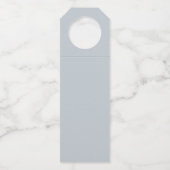 Einfaches Logo für Werbeaktionen mit Text Flaschenanhänger (Rückseite)