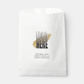 Einfaches Logo für Werbeaktionen mit Text Geschenktütchen (Vorderseite)