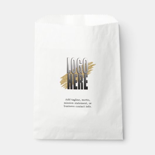 Einfaches Logo für Werbeaktionen mit Text Geschenktütchen (Vorderseite)