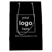 Einfaches Logo für Werbeaktionen Mittlere Geschenktüte (Vorderseite)