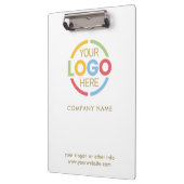 Einfaches Logo für White and Gold Company Klemmbrett (Links)