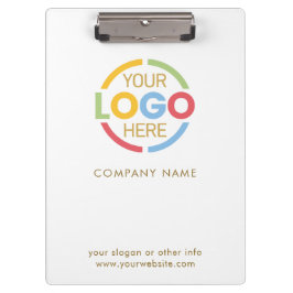 Einfaches Logo für White and Gold Company Klemmbrett