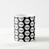 Einfaches Logo-Geschäfts-Branding-Muster Kaffeetasse (Mittel)