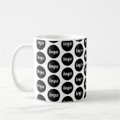 Einfaches Logo-Geschäfts-Branding-Muster Kaffeetasse (Links)