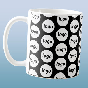 Einfaches Logo-Geschäfts-Branding-Muster Kaffeetasse
