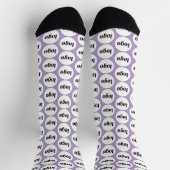 Einfaches Logo-Geschäftsmodell Lilac Socken (Oben)