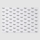 Einfaches Logo-Geschäftsmodell Rosa Rosa Seidenpapier (Vorderseite)