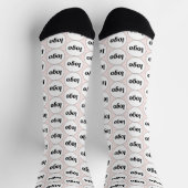 Einfaches Logo-Geschäftsmodell Rosa Rosa Socken (Oben)