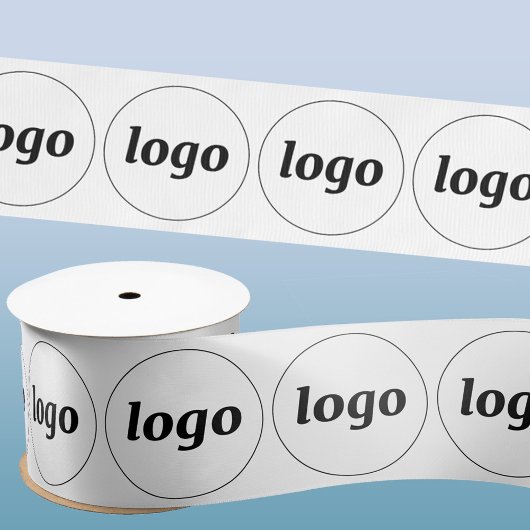 Einfaches Logo-Geschäftsmodell Satinband