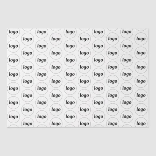 Einfaches Logo-Geschäftsmodell Seidenpapier (Vorderseite)