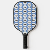 Einfaches Logo-Geschäftsmodell Sky Blue Pickleball Schläger (Vorderseite)
