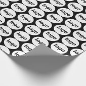 Einfaches Logo-Geschäftsmuster Geschenkpapier (Ecke)