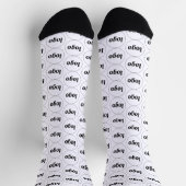 Einfaches Logo-Geschäftsmuster-Promotion Socken (Oben)
