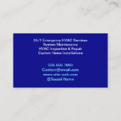 Einfaches Logo (Hitze, Cool) Berufliches Wechselst Visitenkarte (Rückseite)