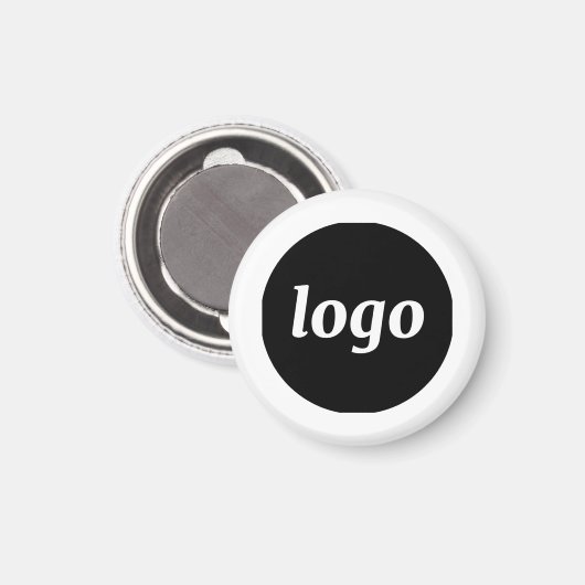 Einfaches Logo Magnet (Vorderseite/Rückseite)