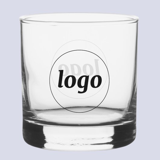 Einfaches Logo Markenwerbung Geschäft Whiskyglas