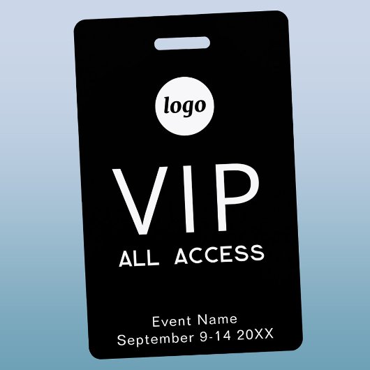 Einfaches Logo Minimalist VIP-Event Ausweis