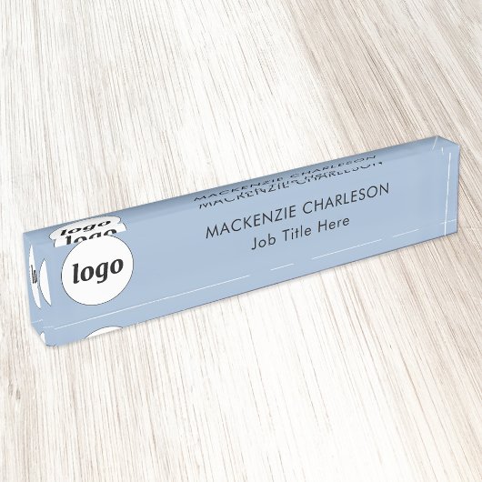 Einfaches Logo mit benutzerdefiniertem Text-Busine Namensplakette