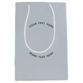 Einfaches Logo mit "Text Business Blue" Mittlere Geschenktüte (Vorderseite)