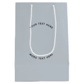 Einfaches Logo mit "Text Business Blue" Mittlere Geschenktüte (Rückseite)