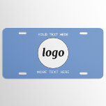 Einfaches Logo mit "Text Business Blue" US Nummernschild<br><div class="desc">Fügen Sie diesem Design Ihr eigenes Logo und eine Textauswahl hinzu,  und ändern Sie die Hintergrundfarbe im Design-Tool. Entfernen Sie den oberen oder unteren Text,  wenn Sie es vorziehen. Minimalistisch und beruflich.</div>