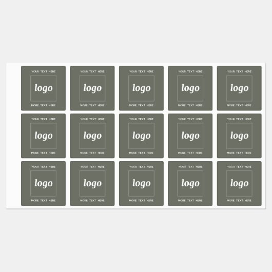 Einfaches Logo mit Text-Business-Hintergrund Etiketten (Blatt)