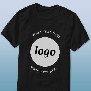 Einfaches Logo mit Text Business T-Shirt