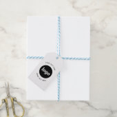 Einfaches Logo mit Text-Business-Tags Geschenkanhänger (Mit Garn)