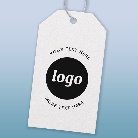 Einfaches Logo mit Text-Business-Tags Geschenkanhänger
