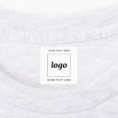 Einfaches Logo mit Text Geschäft Etiketten (Befestigt)