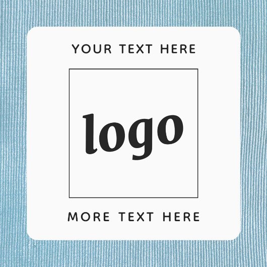 Einfaches Logo mit Text Geschäft Etiketten