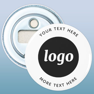 Einfaches Logo mit Text Geschäft Flaschenöffner