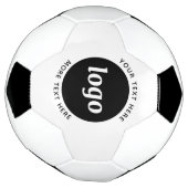 Einfaches Logo mit Text Geschäft Fußball (Gedreht)