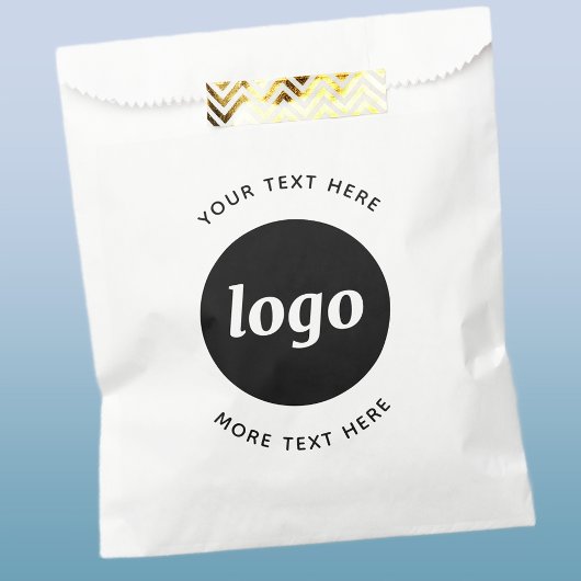 Einfaches Logo mit Text Geschäft Geschenktütchen