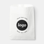 Einfaches Logo mit Text Geschäft Geschenktütchen (Vorderseite)