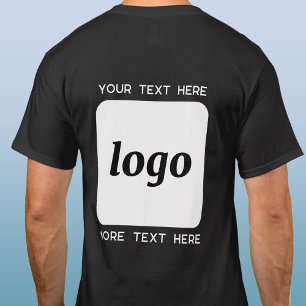 Einfaches Logo mit Text Geschäft T-Shirt