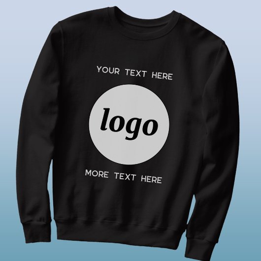 Einfaches Logo mit Text Geschäftswerbung Sweatshirt