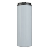 Einfaches Logo mit Text Powder Blue Business Thermosbecher (Rückseite)