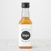 Einfaches Logo mit Textwerbung Alkoholflaschenetikett (Vorderseite)