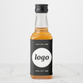 Einfaches Logo mit Textwerbung Alkoholflaschenetikett (Vorderseite)