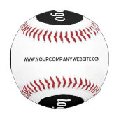 Einfaches Logo mit Textwerbung Baseball (Rückseite)